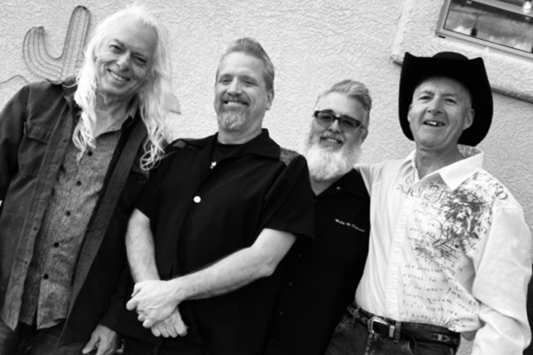 Sky 'Daddy' Conwell with the band Lonesome Valley